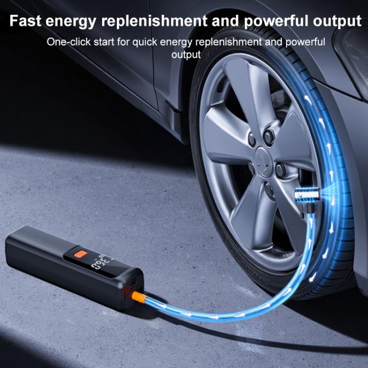 SUITU ST-5536 Car Wireless Digital Display Air Pump Portable Electric Tire Inflator, Battery Capacity:4000mAh - Dark Gray