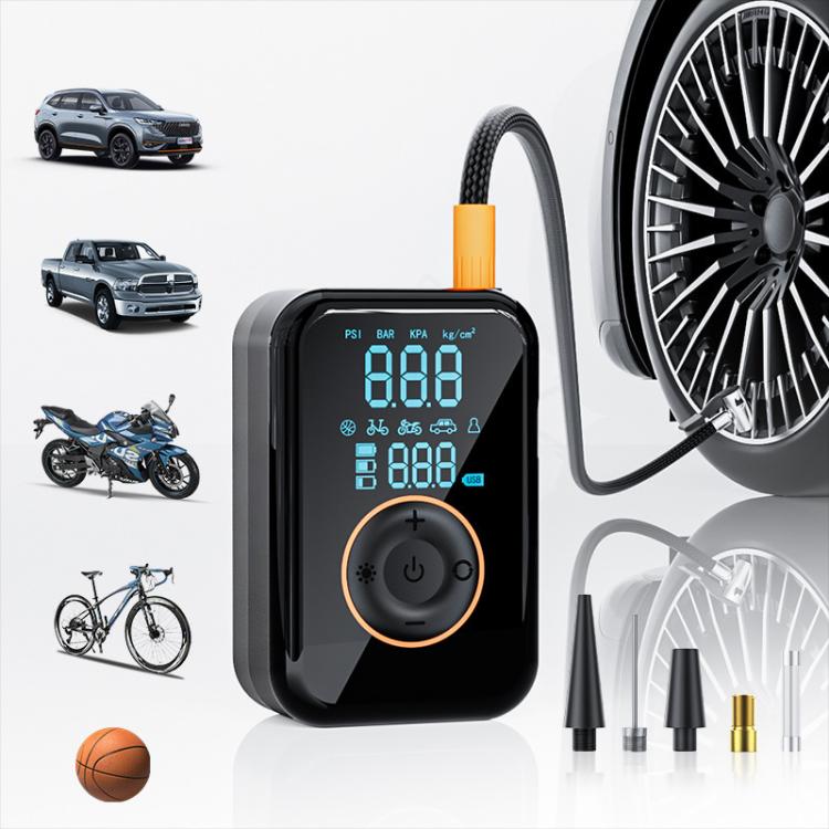 SUITU ST-5535B 4000mAh Digital Display Wireless Car Air Pump Electric Smart Tire Inflator - Dark Gray