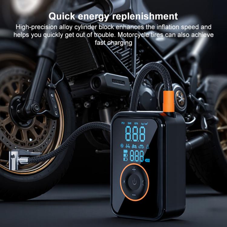 SUITU ST-5535B 4000mAh Digital Display Wireless Car Air Pump Electric Smart Tire Inflator - Dark Gray