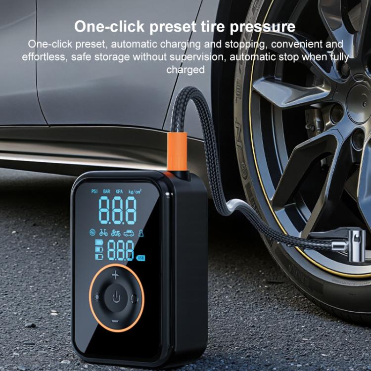 SUITU ST-5535B 4000mAh Digital Display Wireless Car Air Pump Electric Smart Tire Inflator - Dark Gray