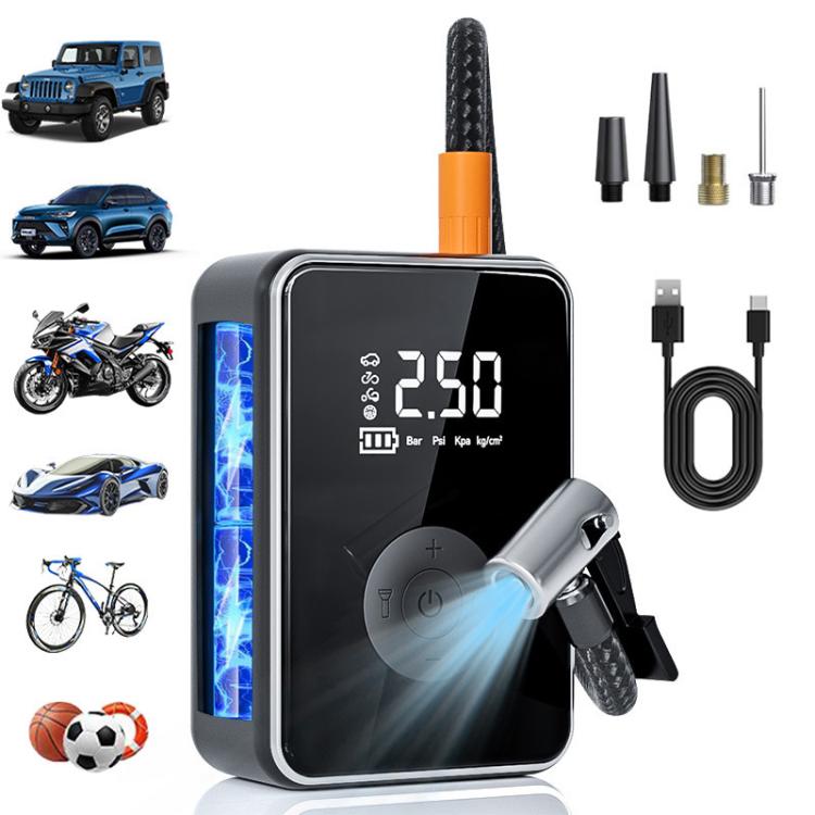 SUITU RT-601B Wireless Digital Display Car Air Pump Portable Car Electric Tire Inflator - Black Gray