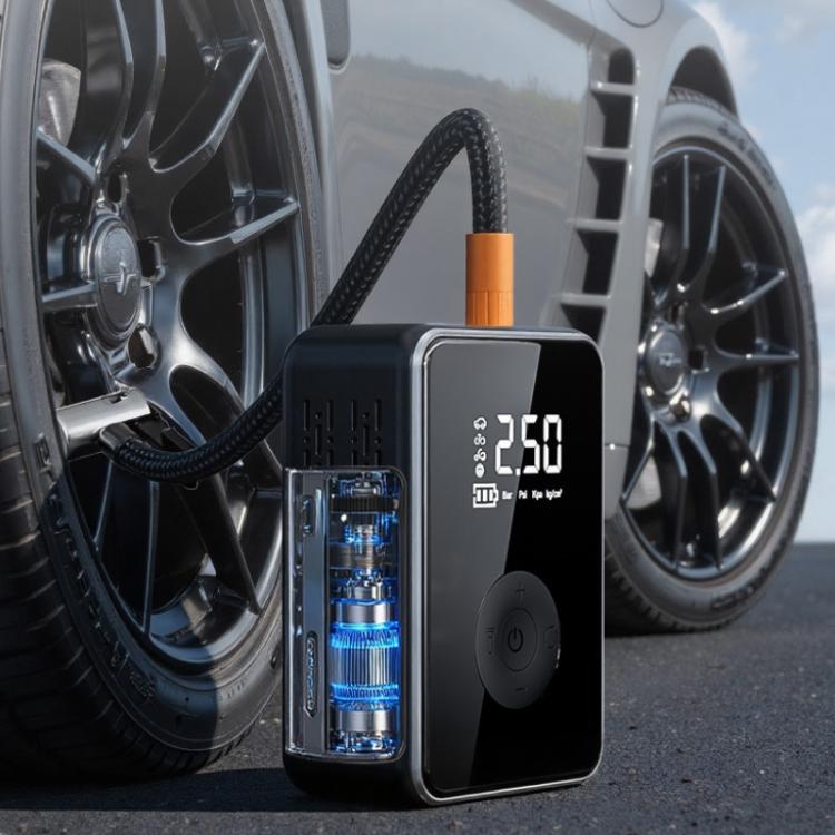 SUITU RT-601B Wireless Digital Display Car Air Pump Portable Car Electric Tire Inflator - Black Gray