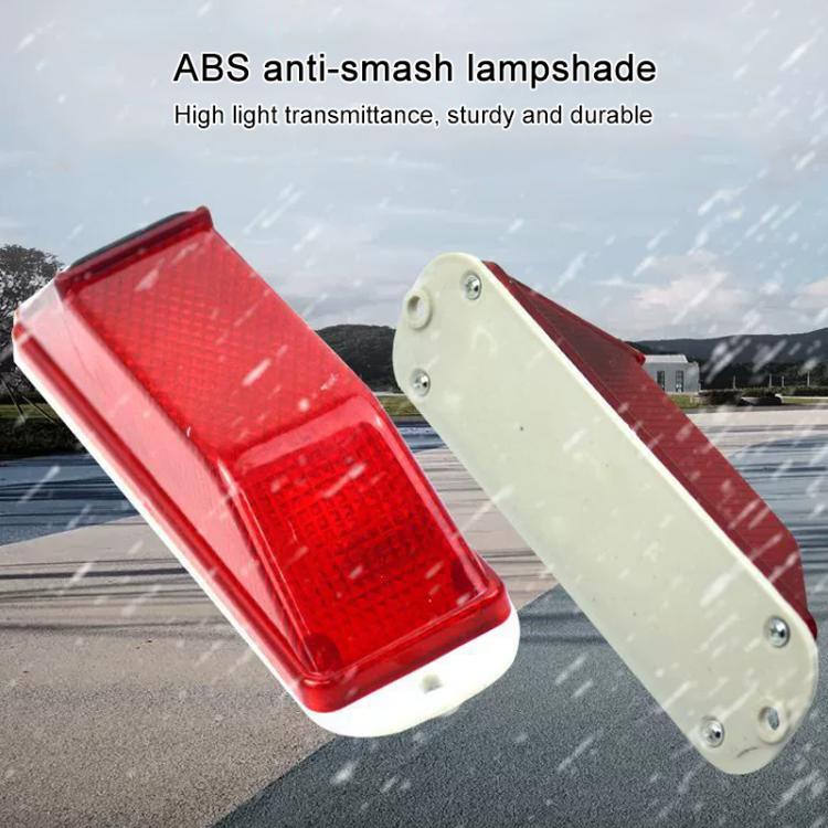 Solar Powered Nighttime LED Flashing Warning Light, Type:Double-sided Tape