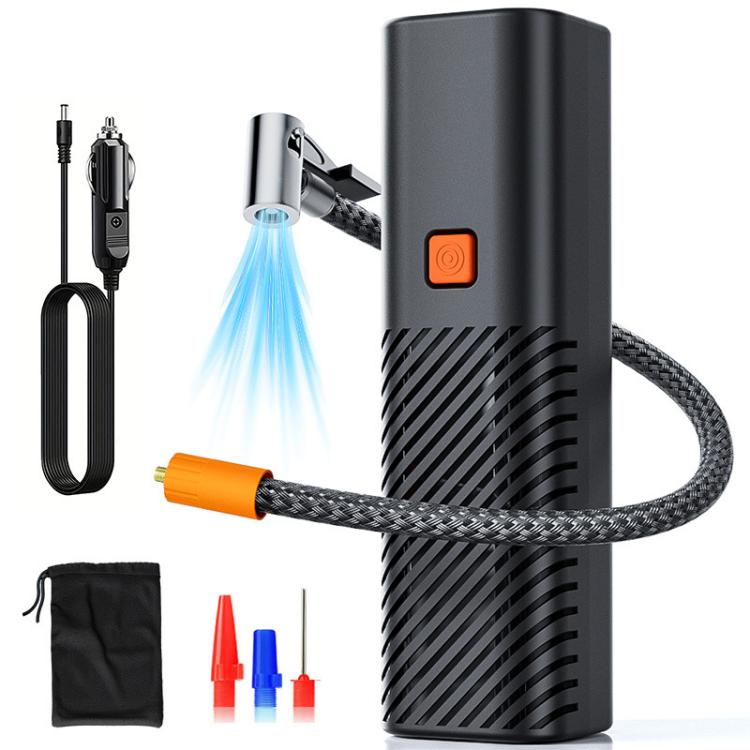 SUITU ST-5547 DC12V Portable Wired Car Pointer Pressure Gauge Inflator Pump - Black