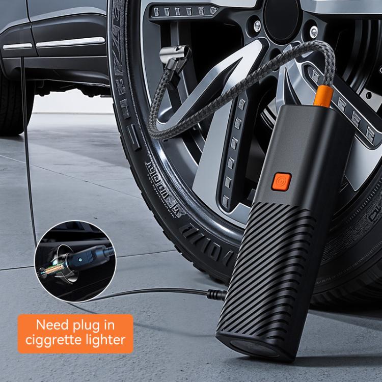 SUITU ST-5547 DC12V Portable Wired Car Pointer Pressure Gauge Inflator Pump - Black