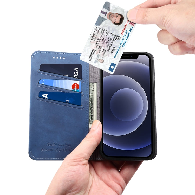 For iPhone 12 mini PU + TPU Horizontal Flip Leather Case with Holder & Card Slots & Wallet