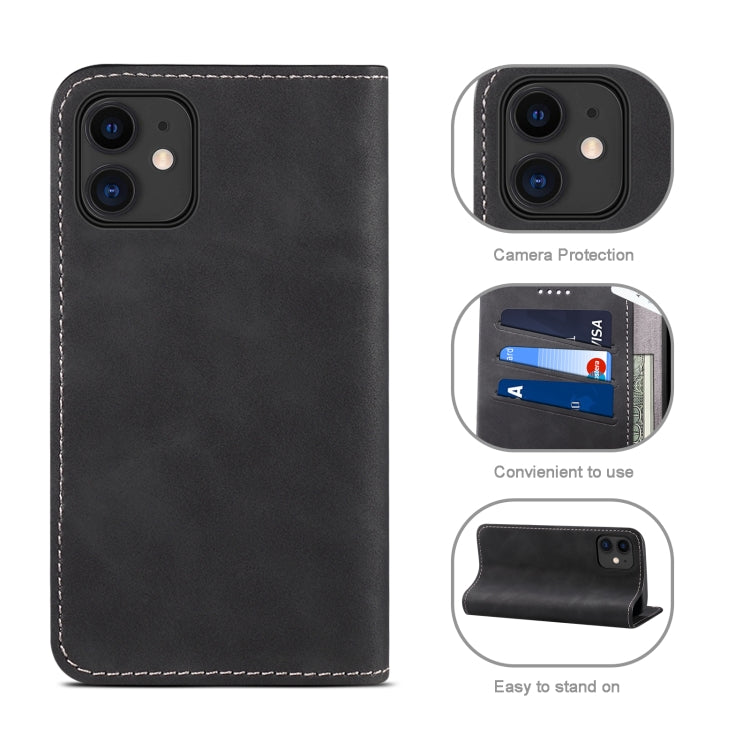 For iPhone 12 / 12 Pro PU + TPU Horizontal Flip Leather Case with Holder & Card Slots & Wallet