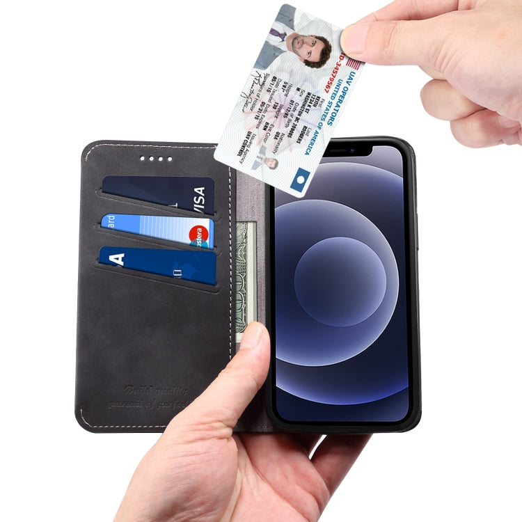 For iPhone 12 / 12 Pro PU + TPU Horizontal Flip Leather Case with Holder & Card Slots & Wallet