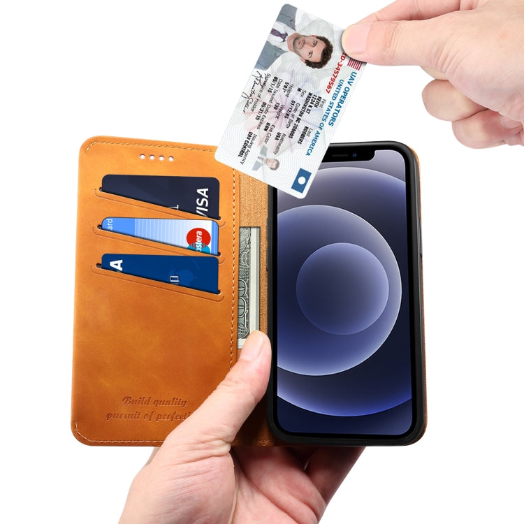 For iPhone 12 Pro Max PU + TPU Horizontal Flip Leather Case with Holder & Card Slots & Wallet