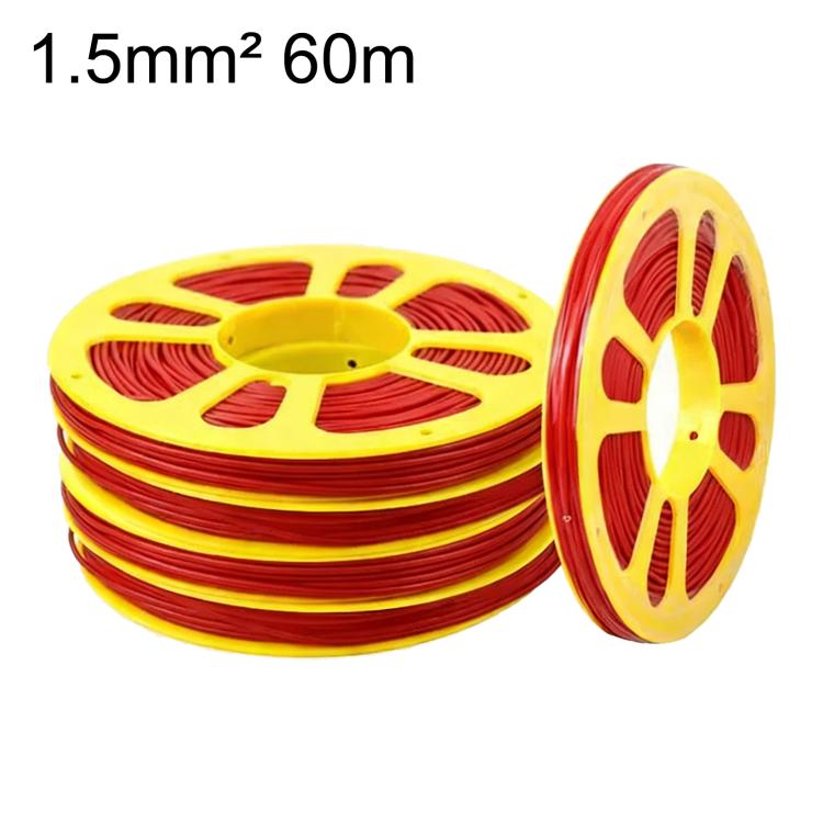 60m Car Pure Copper Core Insulated Electrical Cable, Type:1.5 Square