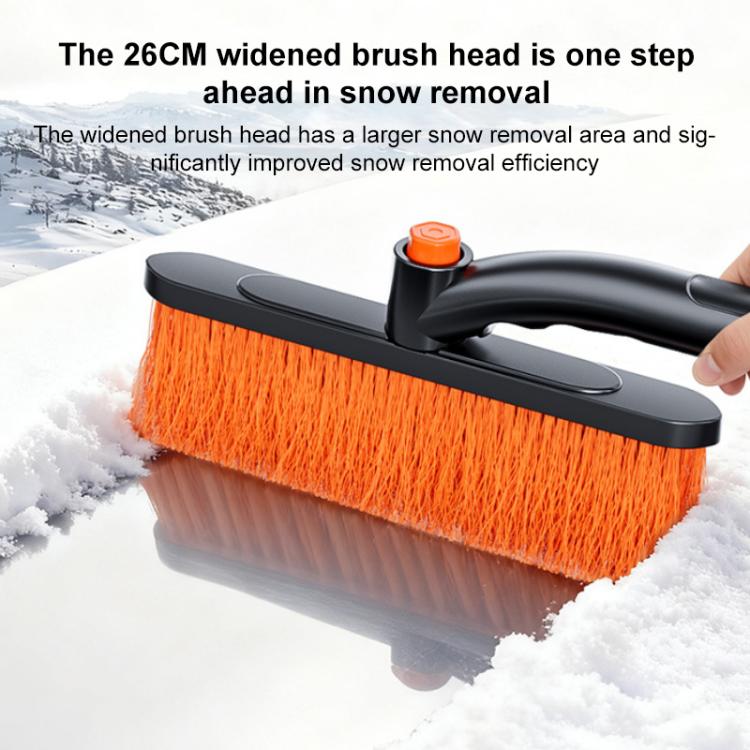 SUITU ST-3984 Multi-Functional 360 Degree Rotation Detachable and Retractable Snow Shovel Snow Brush - Black Orange