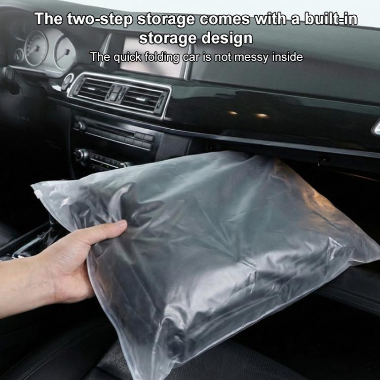 SUITU ST-3964 Universal Car Oxford Fabric Snowproof Sunshade Half Car Cover Protective Cover - Black