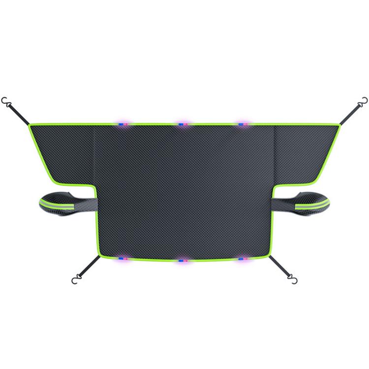 SUITU ST-3960 Universal Car Oxford Fabric Snow and Sun Protection Magnetic Front Windshield Half Cover