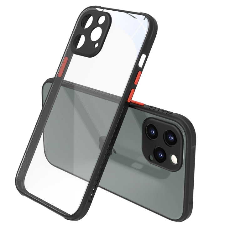 For iPhone 12 Pro Max Tire Side Texture Contrast Button Shockproof PC + TPU Phone Protective Case