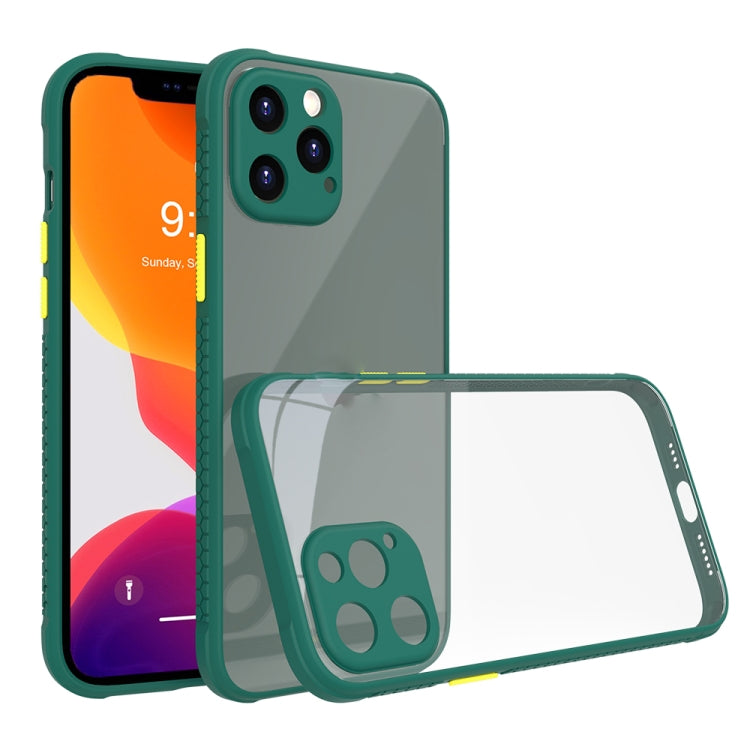 For iPhone 12 Pro Max Tire Side Texture Contrast Button Shockproof PC + TPU Phone Protective Case