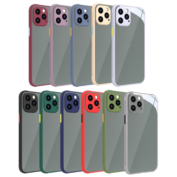 For iPhone 12 Pro Max Tire Side Texture Contrast Button Shockproof PC + TPU Phone Protective Case