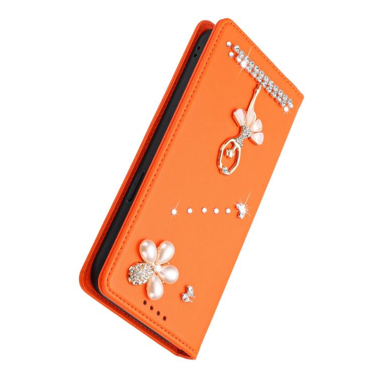 For Google Pixel 7a Ballet Girl Diamond Studded RFID Vegan Leather Phone Case