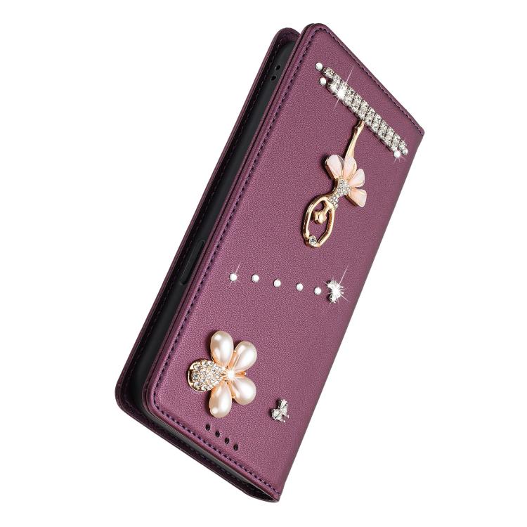 For Google Pixel 10a Ballet Girl Diamond Studded RFID Vegan Leather Phone Case