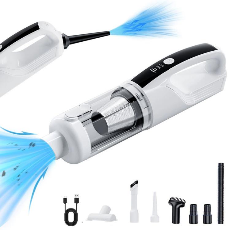 SUITU ST-128Plus 6000mAh Wireless Mini Handheld Blow Suction Combo Car Vacuum Cleaner