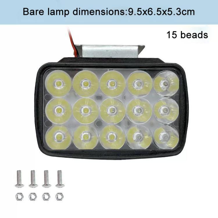 DC12-85V Motorcycle High-intensity LED Spotlight, Type:Ultra-bright 15 LEDs + Screw