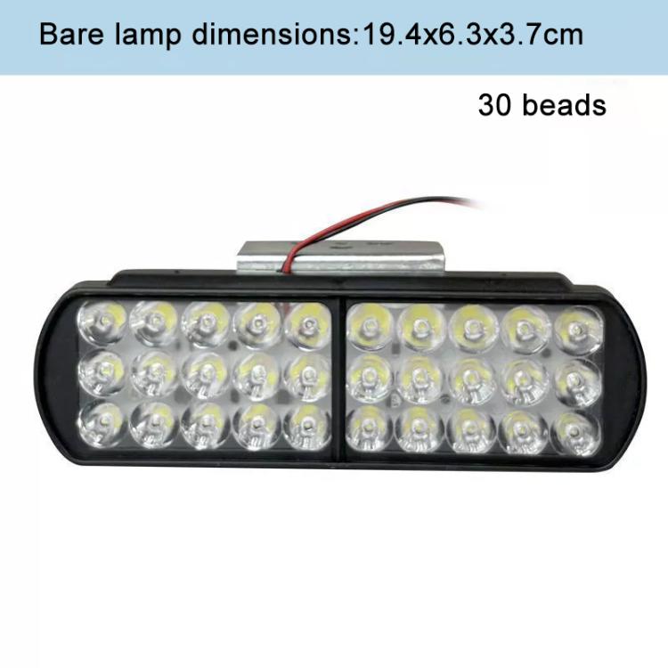 DC12-85V Motorcycle High-intensity LED Spotlight, Type:Ultra-bright 30 LEDs + Screw