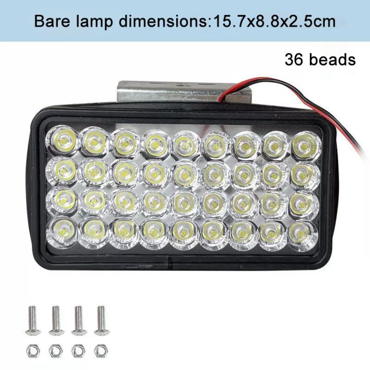 DC12-85V Motorcycle High-intensity LED Spotlight, Type:Ultra-bright 36 LEDs + Screw