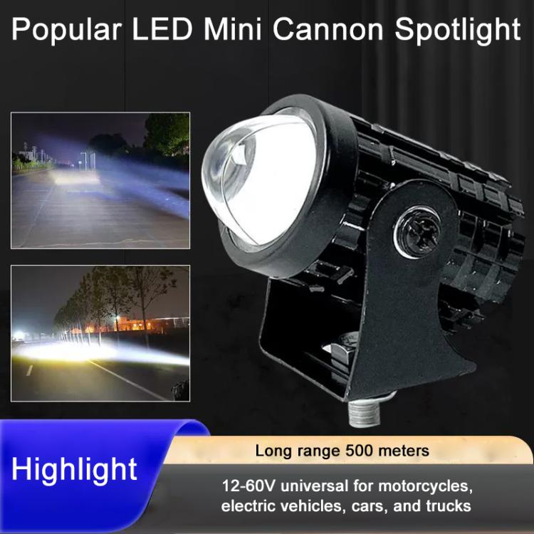 DC12-60V Motorcycle Ultra-bright LED mini Spotlight, Type:with Switch