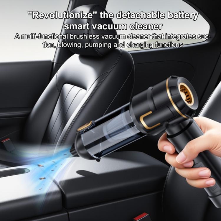 SUITU Handheld Blow Suction Combo Removable Battery Car Vacuum Cleaner, One Touch Dustbin Emptying