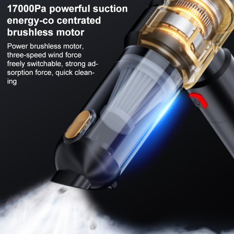 SUITU Handheld Blow Suction Combo Removable Battery Car Vacuum Cleaner, One Touch Dustbin Emptying