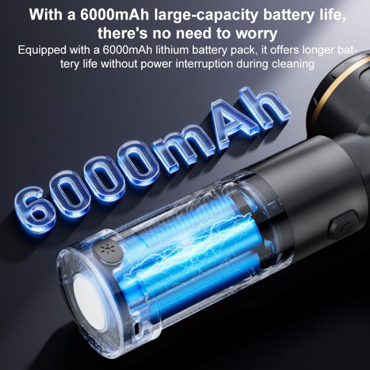 SUITU Handheld Blow Suction Combo Removable Battery Car Vacuum Cleaner, One Touch Dustbin Emptying