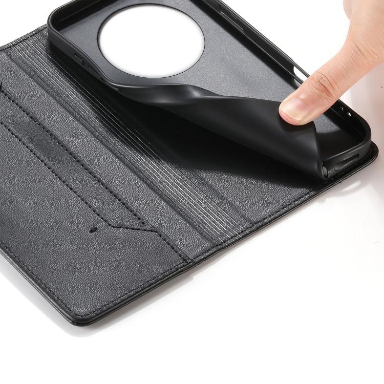 For Realme 12 Pro / Realme 12 Pro+ Stitched Line Magnetic RFID Vegan Leather Phone Case