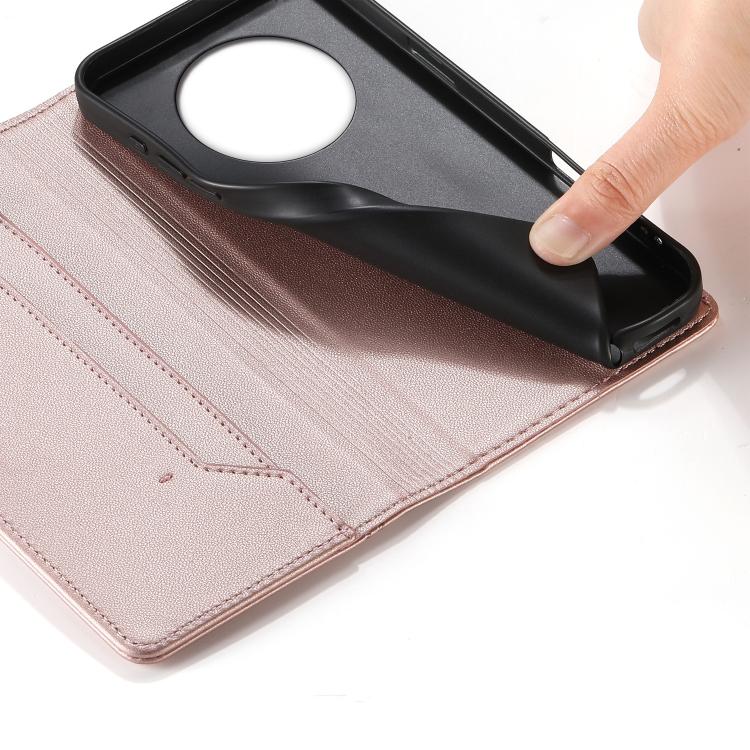 For Realme 14 Pro+ Stitched Line Magnetic RFID Vegan Leather Phone Case