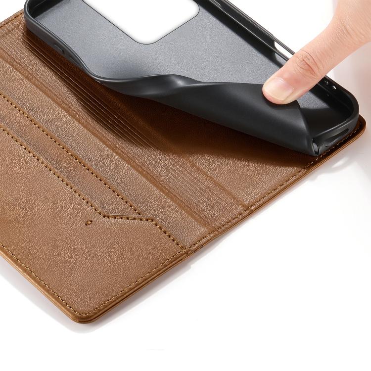 For Realme 15 5G / Realme 15 Pro 5G Stitched Line Magnetic RFID Vegan Leather Phone Case