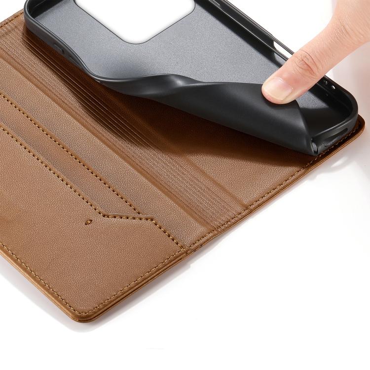 For Realme C63 4G / C61 / Note 60 Stitched Line Magnetic RFID Vegan Leather Phone Case