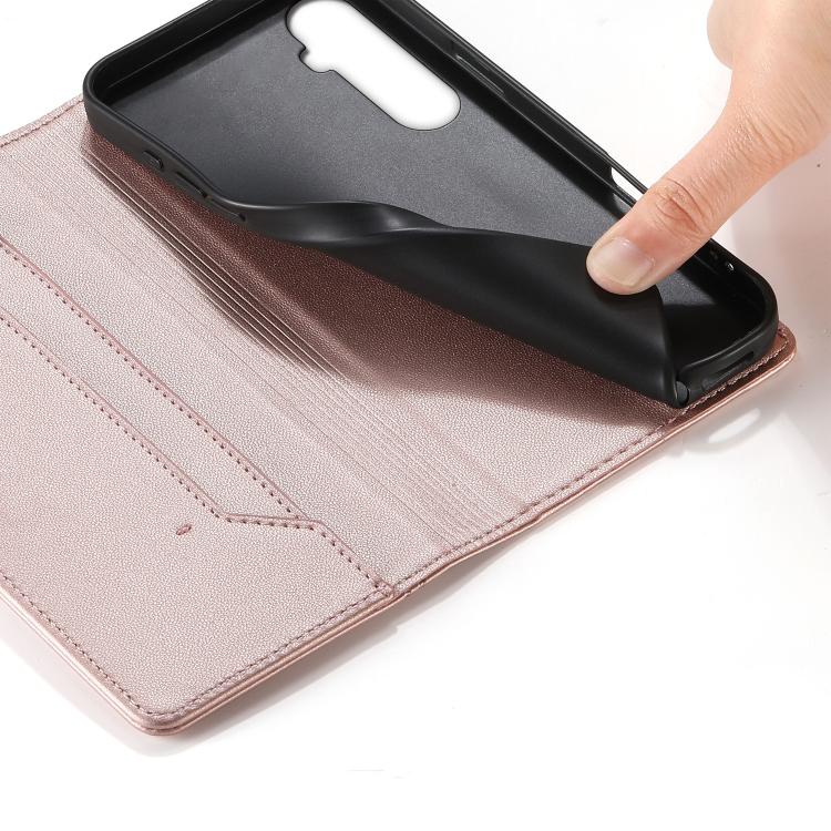 For Realme C65 4G Stitched Line Magnetic RFID Vegan Leather Phone Case