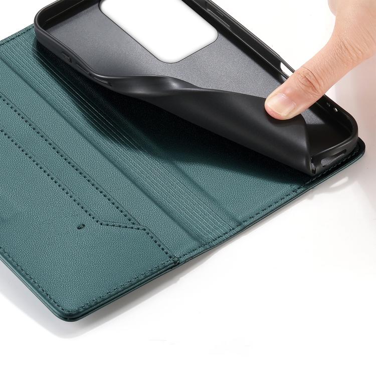 For Realme C85 Pro 4G Stitched Line Magnetic RFID Vegan Leather Phone Case