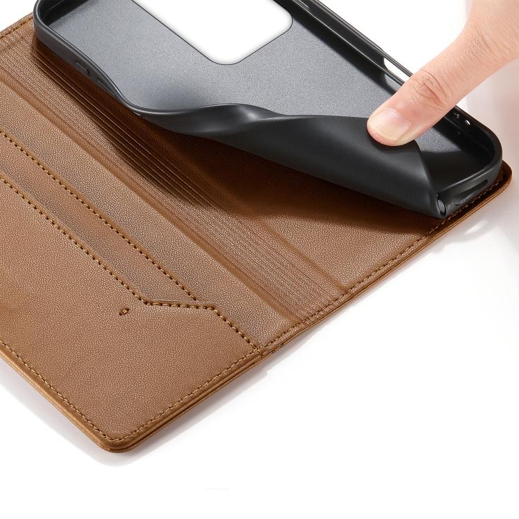 For Realme C85 Pro 4G Stitched Line Magnetic RFID Vegan Leather Phone Case