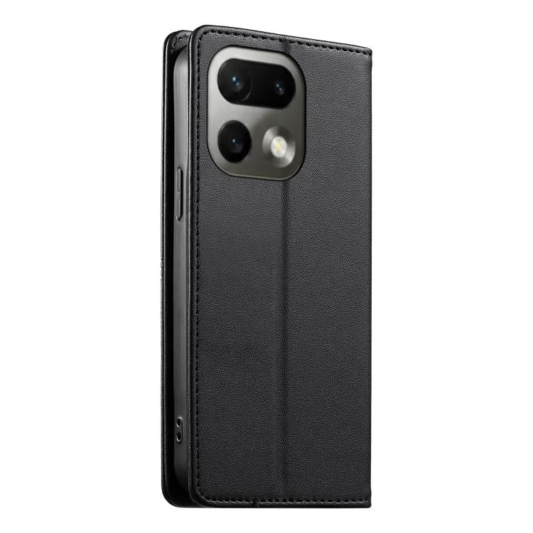 For Realme 16 Pro 5G Stitched Line Magnetic RFID Vegan Leather Phone Case