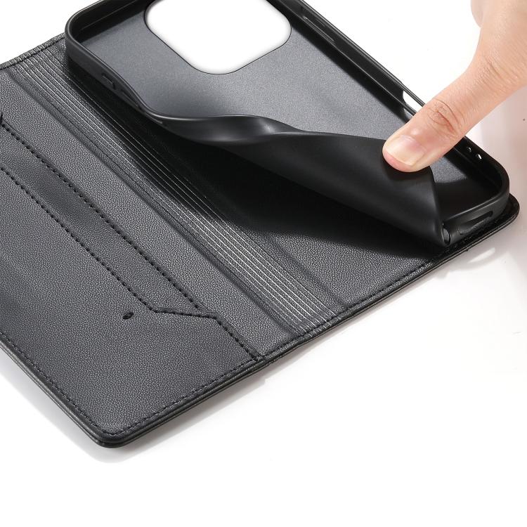 For Realme 16 Pro 5G Stitched Line Magnetic RFID Vegan Leather Phone Case