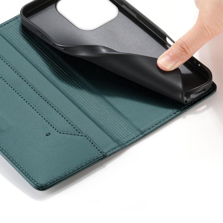 For Realme 16 Pro 5G Stitched Line Magnetic RFID Vegan Leather Phone Case