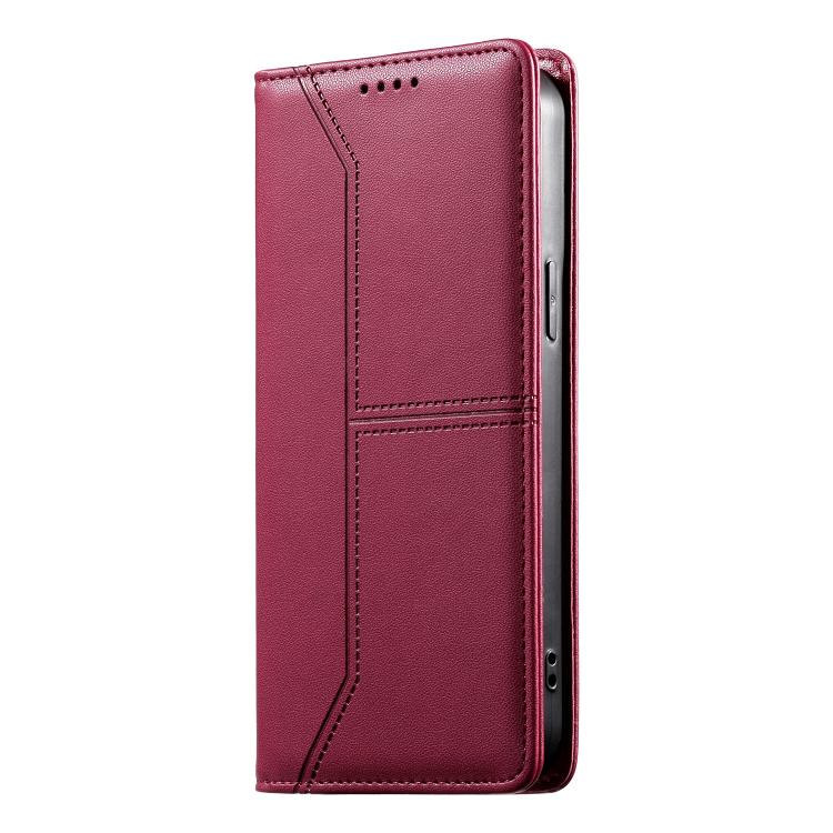 For Realme 16 Pro 5G Stitched Line Magnetic RFID Vegan Leather Phone Case