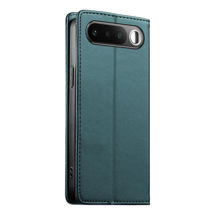 For Realme 16 5G Stitched Line Magnetic RFID Vegan Leather Phone Case