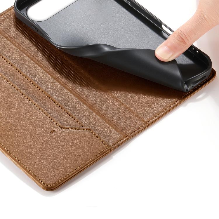 For Realme 16 5G Stitched Line Magnetic RFID Vegan Leather Phone Case