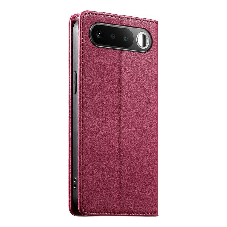 For Realme 16 5G Stitched Line Magnetic RFID Vegan Leather Phone Case