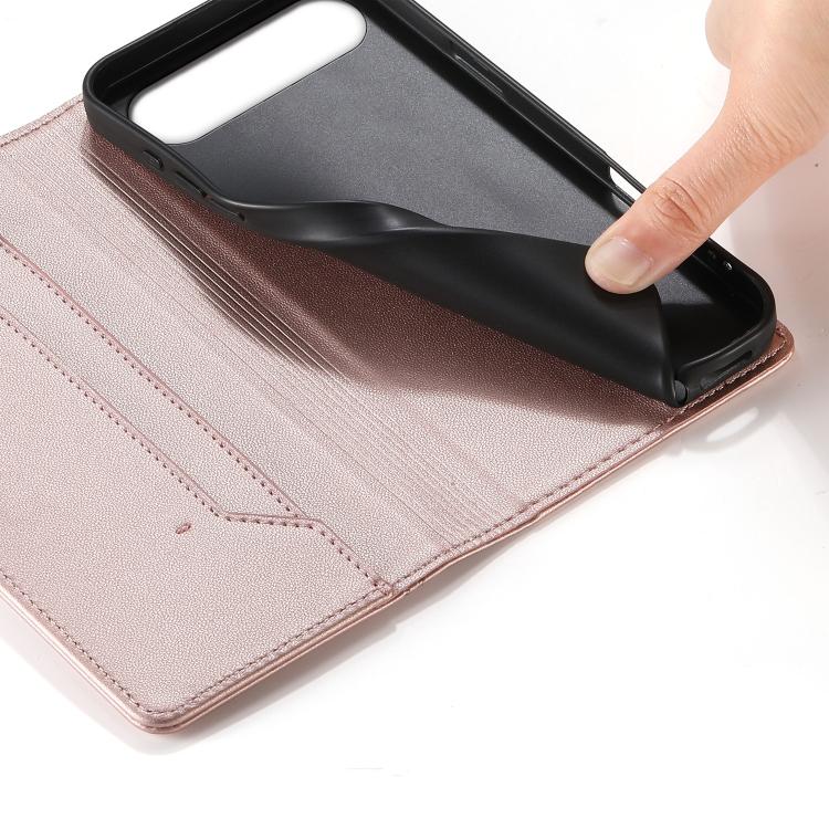 For Realme 16 5G Stitched Line Magnetic RFID Vegan Leather Phone Case