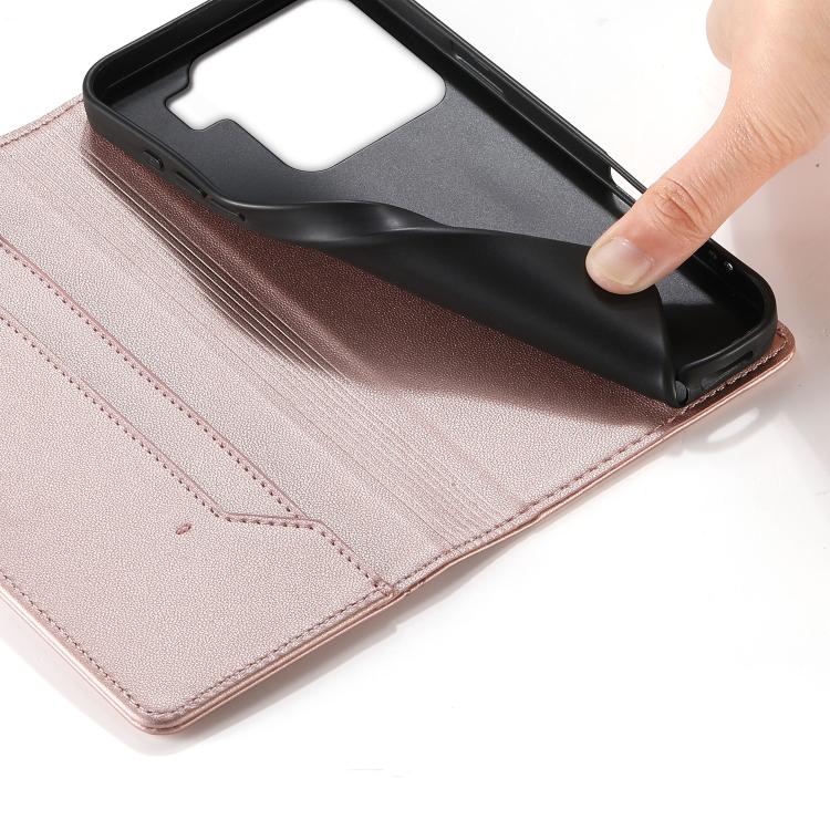 For Xiaomi 15 Stitched Line Magnetic RFID Vegan Leather Phone Case