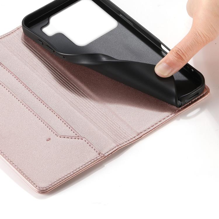 For Xiaomi 15 Pro Stitched Line Magnetic RFID Vegan Leather Phone Case