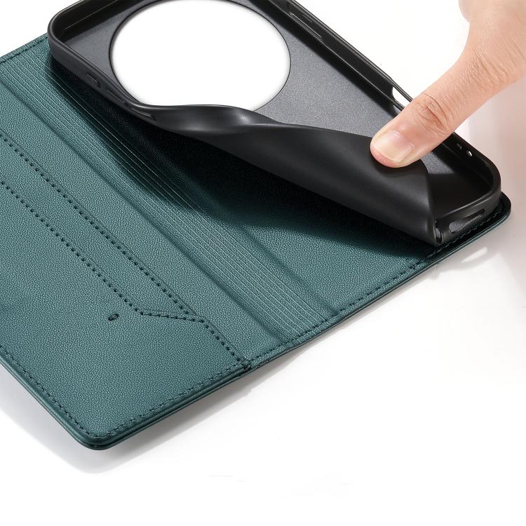 For Xiaomi 15 Ultra Stitched Line Magnetic RFID Vegan Leather Phone Case