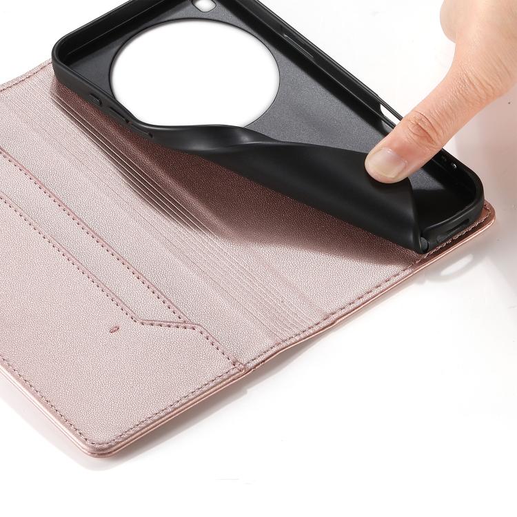 For Xiaomi 15 Ultra Stitched Line Magnetic RFID Vegan Leather Phone Case