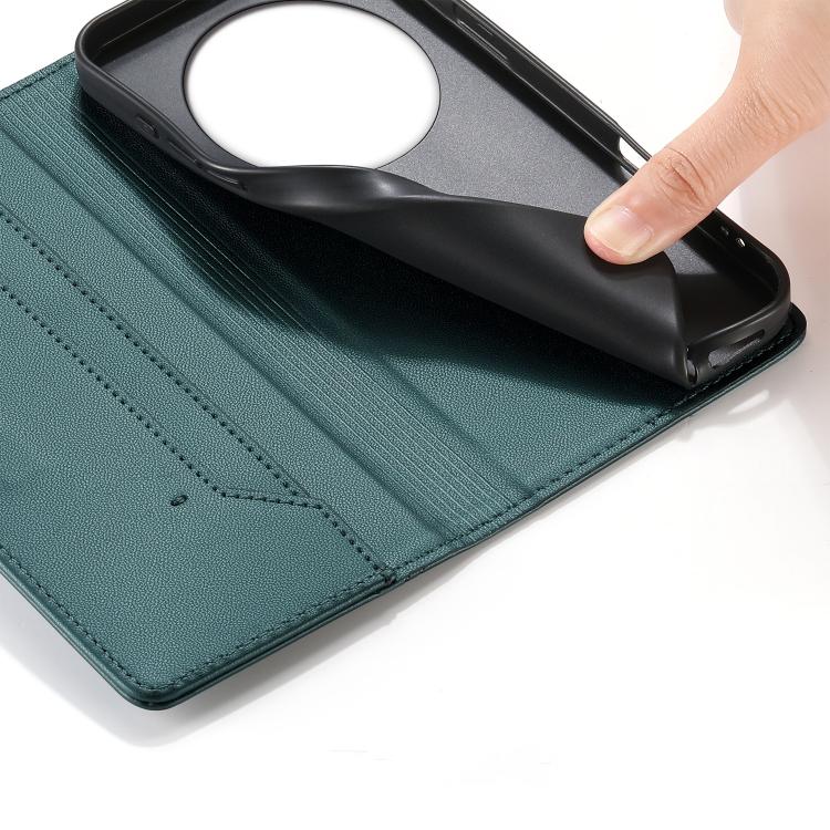 For Xiaomi Poco M7 4G 169mm Stitched Line Magnetic RFID Vegan Leather Phone Case